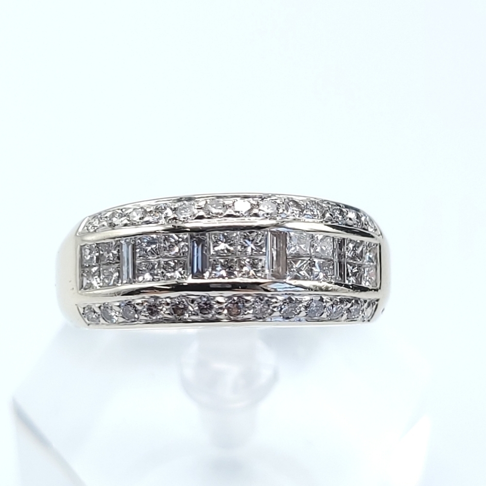 Levian 14k white gold wide band